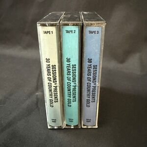 Sessions Presents 30 Years of Country Gold 3 Cassette Tape Set 1984 OPCS-6503